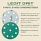 Legit Grit 5 inch Sand paper Disc, 9-Hole, 320 Grit, 100PK LG5-9320-100 - alternate 7